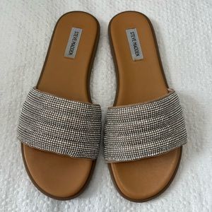 Steve Madden Bling Slide Sandals Size 10 Womens
